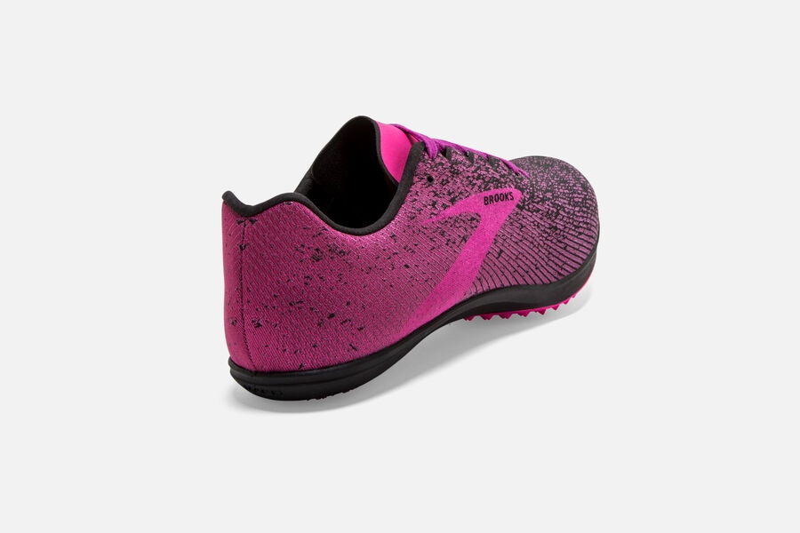 Brooks Mach 19 Spikeless Spikes Shoes Womens Pink/Black 847032-WVB